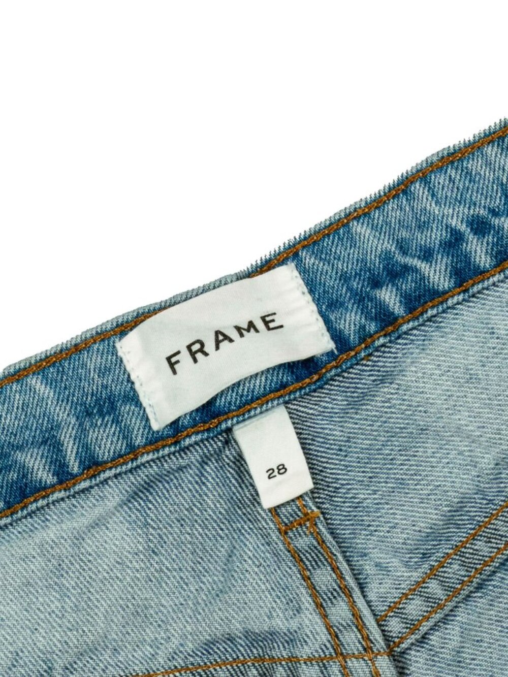 FRAME Le Slouch Boyfriend Jeans 28 Bluejay Rips Relaxed Denim LSLJ727 - Picture 9 of 14
